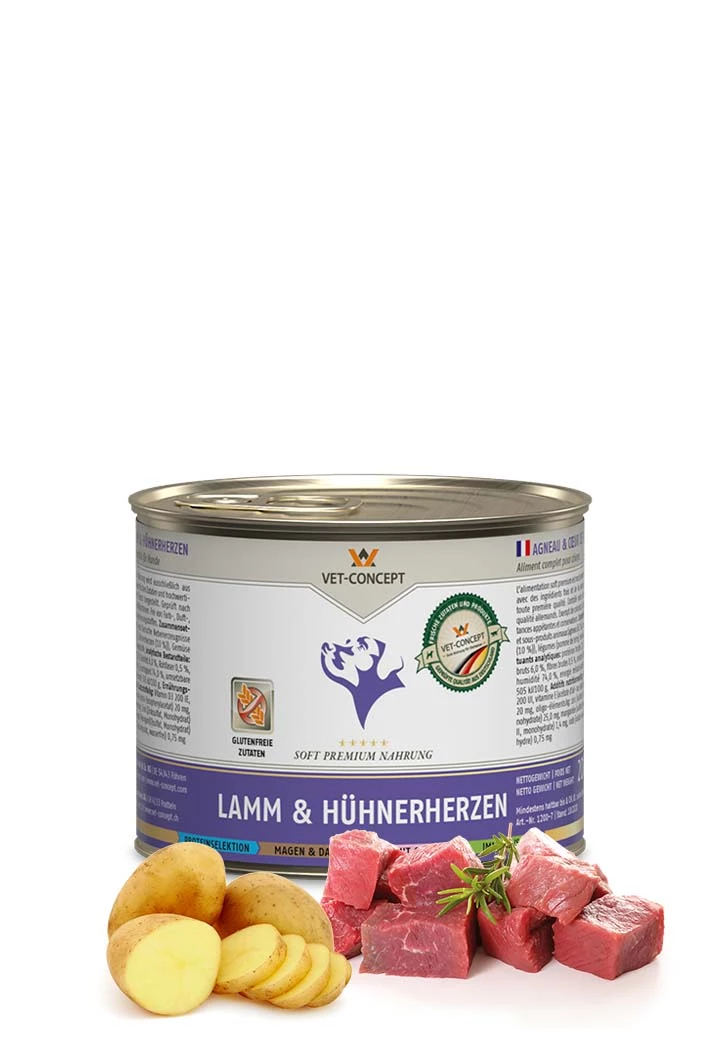 Hundemenü Lamm & Hühnerherzen 1 Hundemenü Lamm & Hühnerherzen