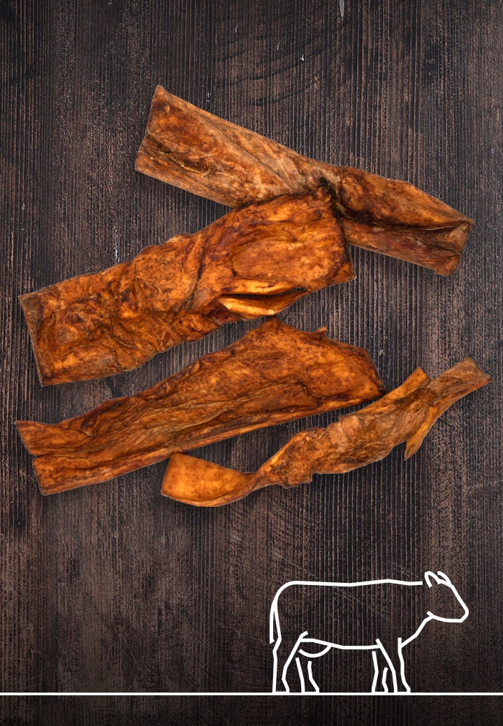 Rinderhaut-Streifen XL, 500g 1 Rinderhaut-Streifen XL, 500g